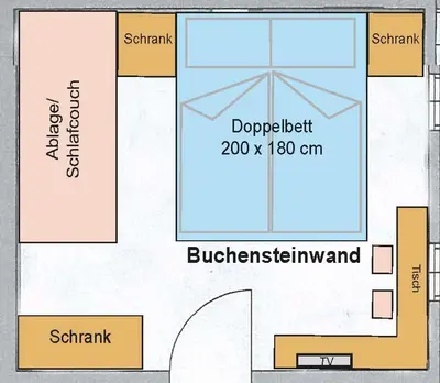 Grundriss der Unterkunft Ferienhof Holzmeister
