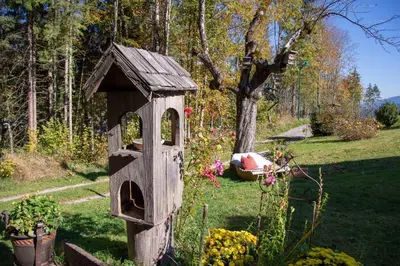 Ein Garten an der Unterkunft Binderhäusl