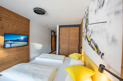 Ein Bett oder Betten in einem Zimmer der Unterkunft Chalet Königsleiten 148