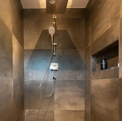 Ein Badezimmer in der Unterkunft Apartment Waldherz