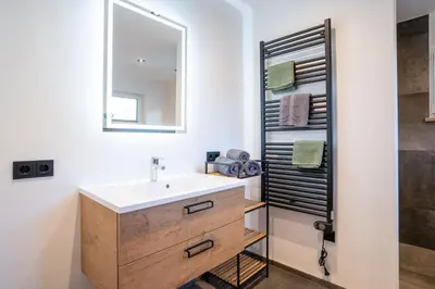 Ein Badezimmer in der Unterkunft Apartment Waldherz