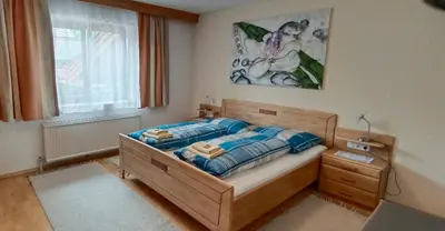 Ein Bett oder Betten in einem Zimmer der Unterkunft Apartment Weberhäusl