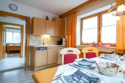 Küche/Küchenzeile in der Unterkunft Apartment Weberhäusl