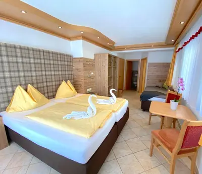 Ein Bett oder Betten in einem Zimmer der Unterkunft Appartements Zwölferkogelblick