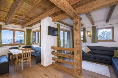 Ein Sitzbereich in der Unterkunft Haus Rendl 1