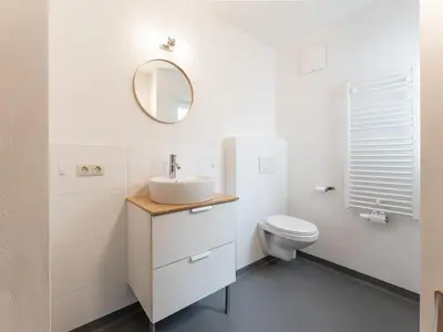 Ein Badezimmer in der Unterkunft Heimelig XL