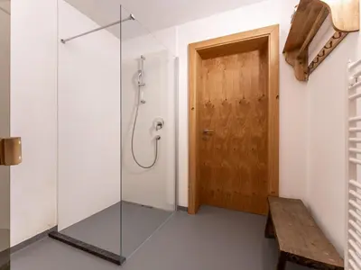 Ein Badezimmer in der Unterkunft Heimelig XL