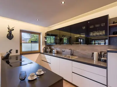 Küche/Küchenzeile in der Unterkunft Bergliebe by Apartment Managers