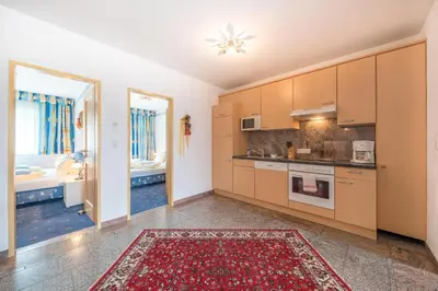 Küche/Küchenzeile in der Unterkunft Appartement Hilbrand