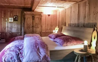 Ein Bett oder Betten in einem Zimmer der Unterkunft Ferienhaus In Stummerberg