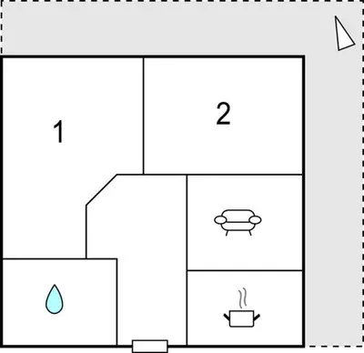 Grundriss der Unterkunft Moderne Ferienwohnung Uderns