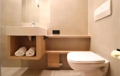 Ein Badezimmer in der Unterkunft Ferienwohnung In Ruhiger Lage