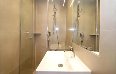 Ein Badezimmer in der Unterkunft Ferienwohnung In Ruhiger Lage