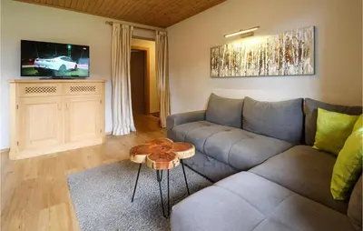 Ein Sitzbereich in der Unterkunft Ferienwohnung In Ruhiger Lage