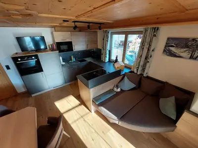 Küche/Küchenzeile in der Unterkunft Appartements Hochzillertal