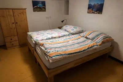 Ein Bett oder Betten in einem Zimmer der Unterkunft Ferienwohnung Martin