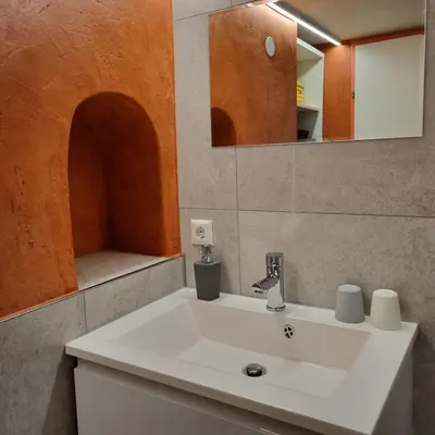 Ein Badezimmer in der Unterkunft Ferienwohnung Martin