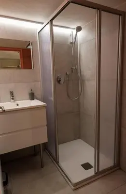 Ein Badezimmer in der Unterkunft Ferienwohnung Martin