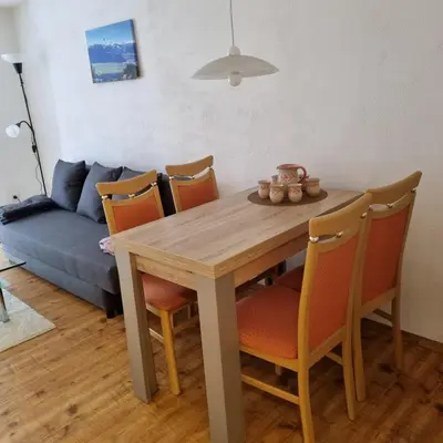 Ein Sitzbereich in der Unterkunft Ferienwohnung Martin