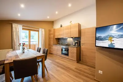 Küche/Küchenzeile in der Unterkunft Apartment Zwölferblick