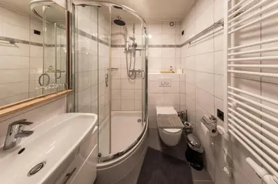 Ein Badezimmer in der Unterkunft Apartment Alpenblick