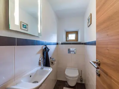 Ein Badezimmer in der Unterkunft Appartement Waldmoos