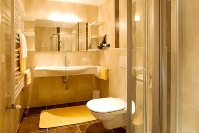 Ein Badezimmer in der Unterkunft Appartement Steinbergstein