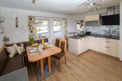 Küche/Küchenzeile in der Unterkunft Appartment Lechner