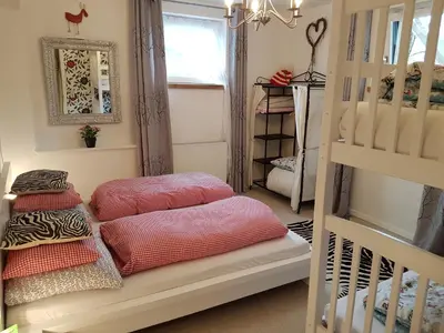 Ein Bett oder Betten in einem Zimmer der Unterkunft Haus Valder