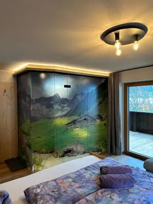 Ein Bett oder Betten in einem Zimmer der Unterkunft Apartment Bischofer