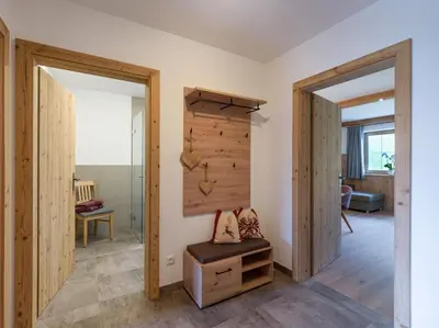 Ein Sitzbereich in der Unterkunft BERGappartement KINK