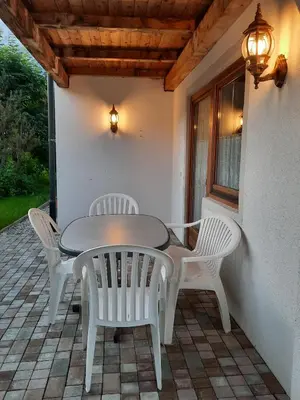 Ein Patio oder anderer Außenbereich in der Unterkunft Ferienwohnung Erhart Scheffau
