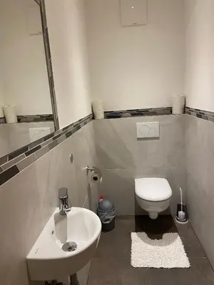 Ein Badezimmer in der Unterkunft Schießling Hof