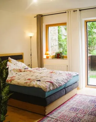 Ein Bett oder Betten in einem Zimmer der Unterkunft Appartement Birgla