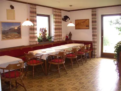 Ein Sitzbereich in der Unterkunft Apartments Teglbauernhof, Hütte, Chalet, Mobilheim, Appartement, Ferienwohnung, Pension, Urlaub