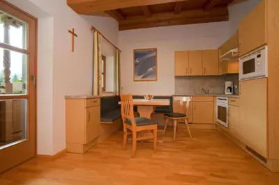 Küche/Küchenzeile in der Unterkunft Vorderstockerhof