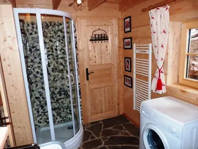 Ein Badezimmer in der Unterkunft Sonnhuette