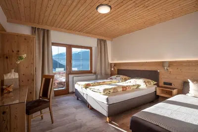 Ein Bett oder Betten in einem Zimmer der Unterkunft Haus Panorama