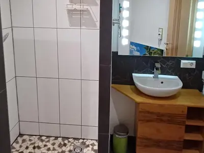Ein Badezimmer in der Unterkunft Ferienwohnung Heissl