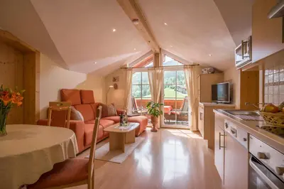 Küche/Küchenzeile in der Unterkunft Appartement Irmgard