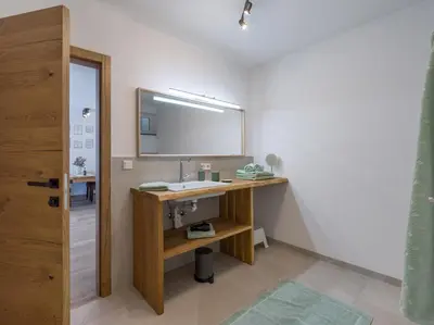 Küche/Küchenzeile in der Unterkunft Apartment Heimatliebe
