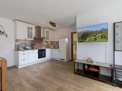 Küche/Küchenzeile in der Unterkunft Apartment Heimatliebe
