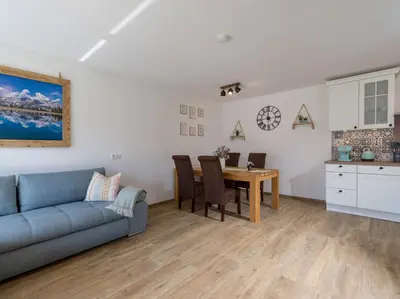 Küche/Küchenzeile in der Unterkunft Apartment Heimatliebe
