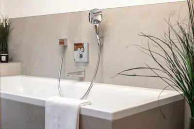 Ein Badezimmer in der Unterkunft Kast'l Apartments