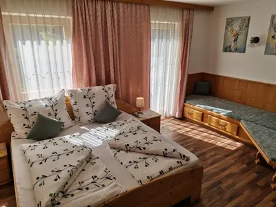 Ein Bett oder Betten in einem Zimmer der Unterkunft Appartement Erika