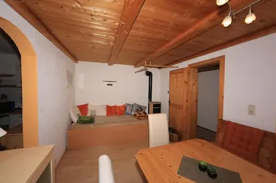 Ein Sitzbereich in der Unterkunft Kuanerhof Wohnung 2-4 Personen