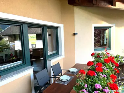 Ein Balkon oder eine Terrasse in der Unterkunft Wildauer