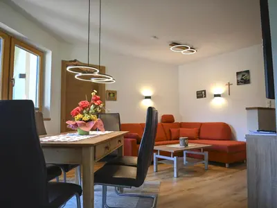 Ein Sitzbereich in der Unterkunft Wildauer