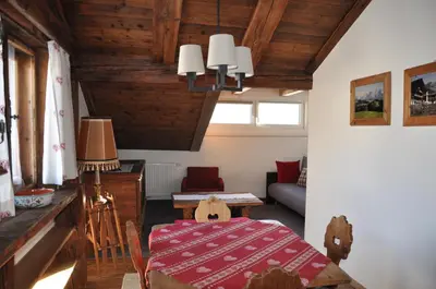 Ein Sitzbereich in der Unterkunft Appartement Elisabeth