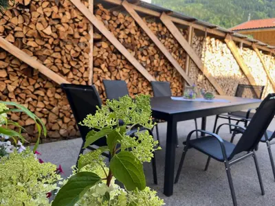 Ein Balkon oder eine Terrasse in der Unterkunft Apart Steffi